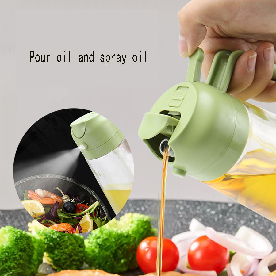 Kitchen Bank - 2in1 500 مللي بخاخ زيت زجاجي
