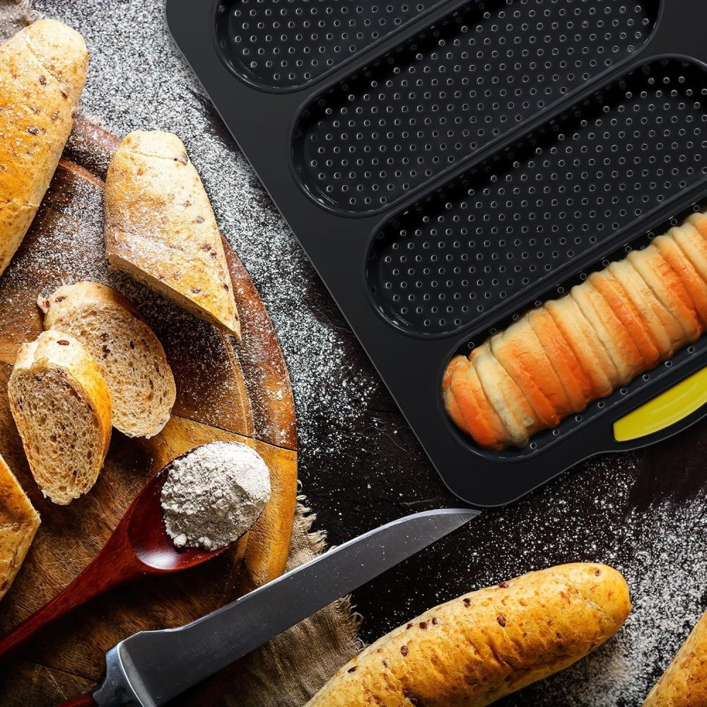 Kitchen Essentials Baking Tray - مجموعة قوالب خبز سيليكون احترافية لصنع