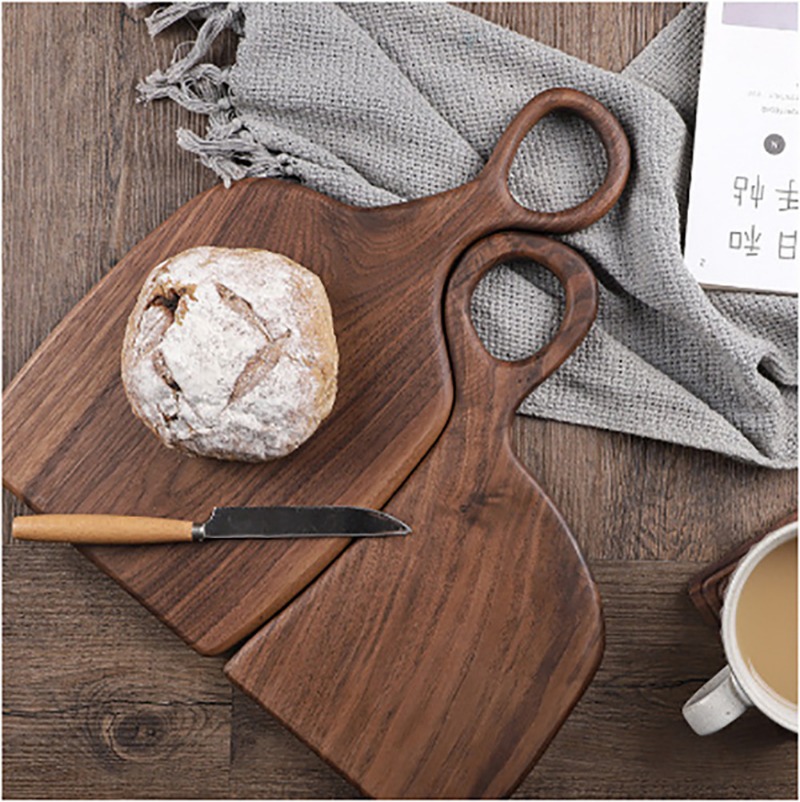 Kitchen Baking Tray - ألواح تقطيع صلبة من الجوز الأسود،