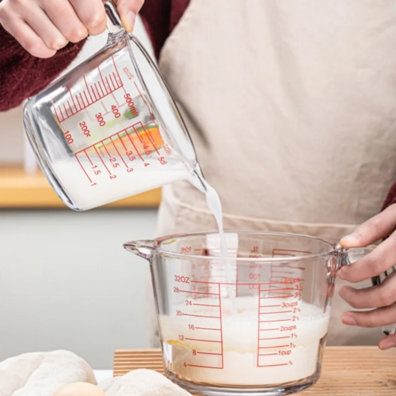 Kitchen Baking Essentials - كوب قياس زجاجي 2/4 كوب للخبز