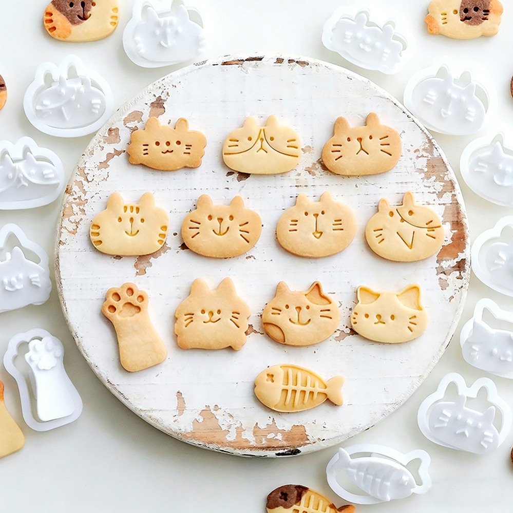 Kitchen Baking Products - قوالب تقطيع الكوكيز على شكل قطط