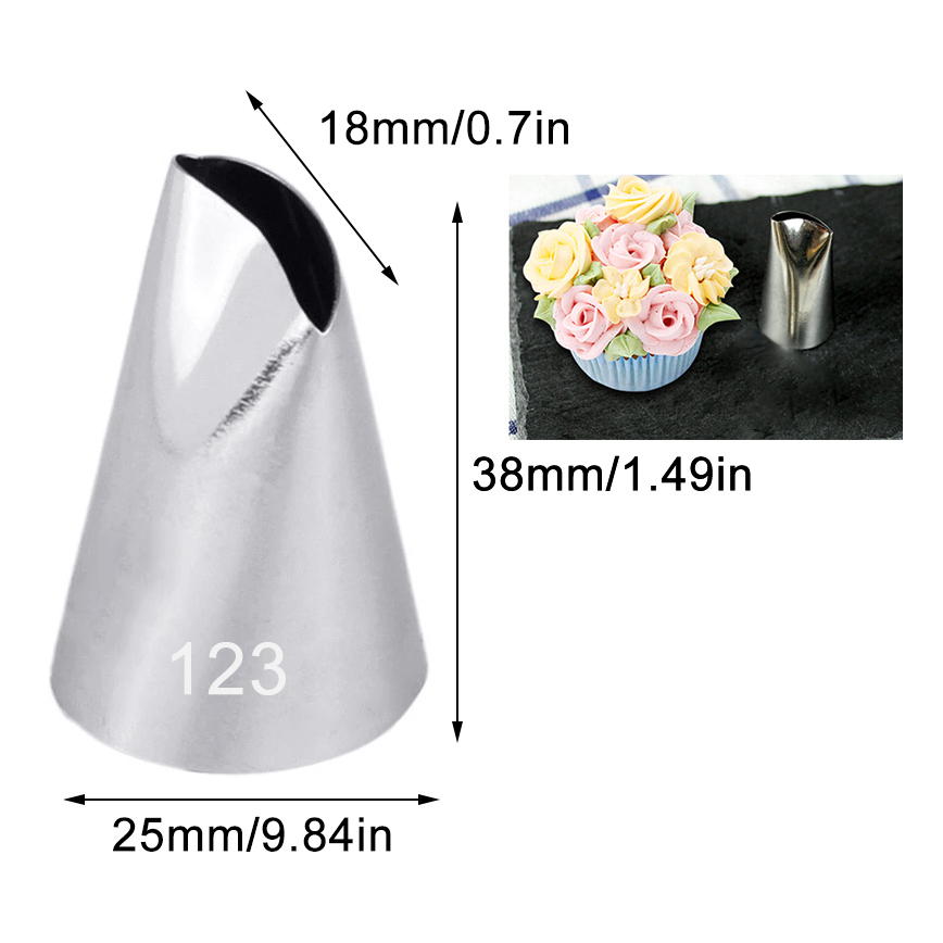 فوهات أنابيب من كريم بتلات الو - مراجعة Decorating Tip Set وسعره