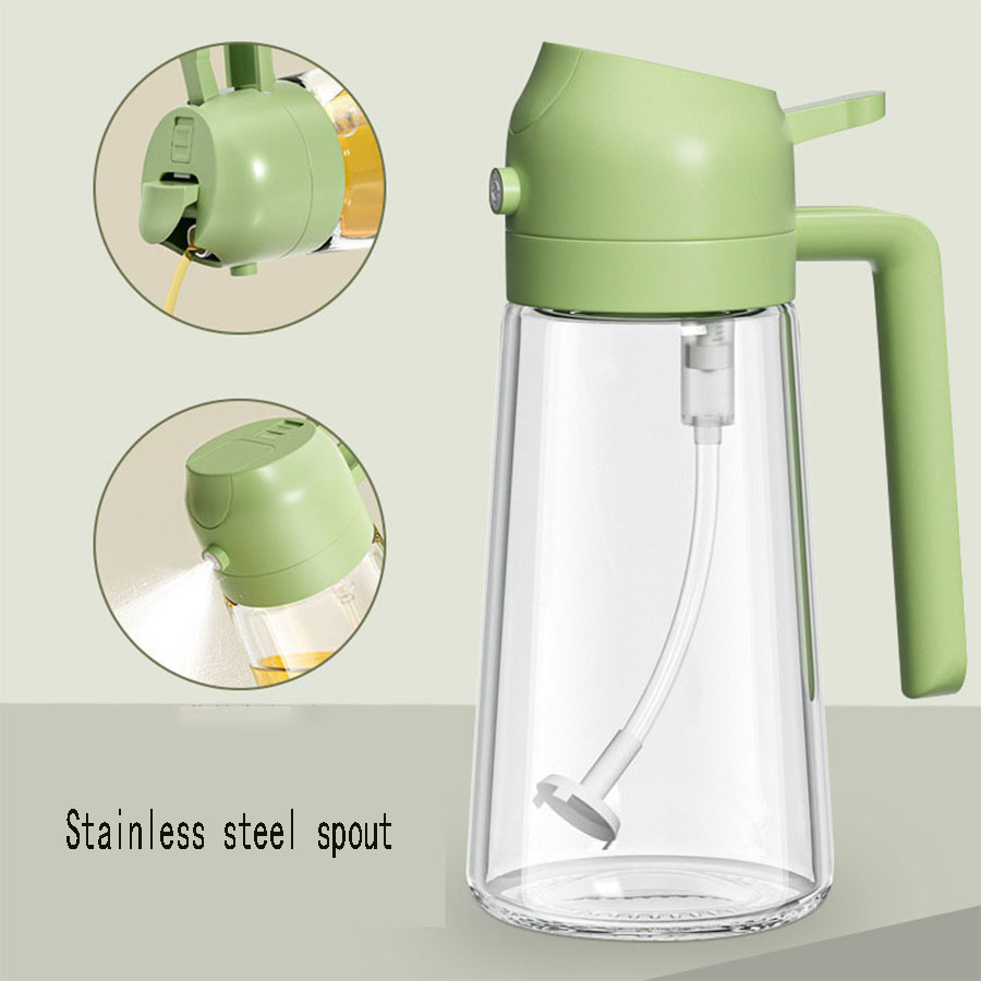 2in1 500 مللي بخاخ زيت زجاجي ز - مراجعة Kitchen Bank وسعره