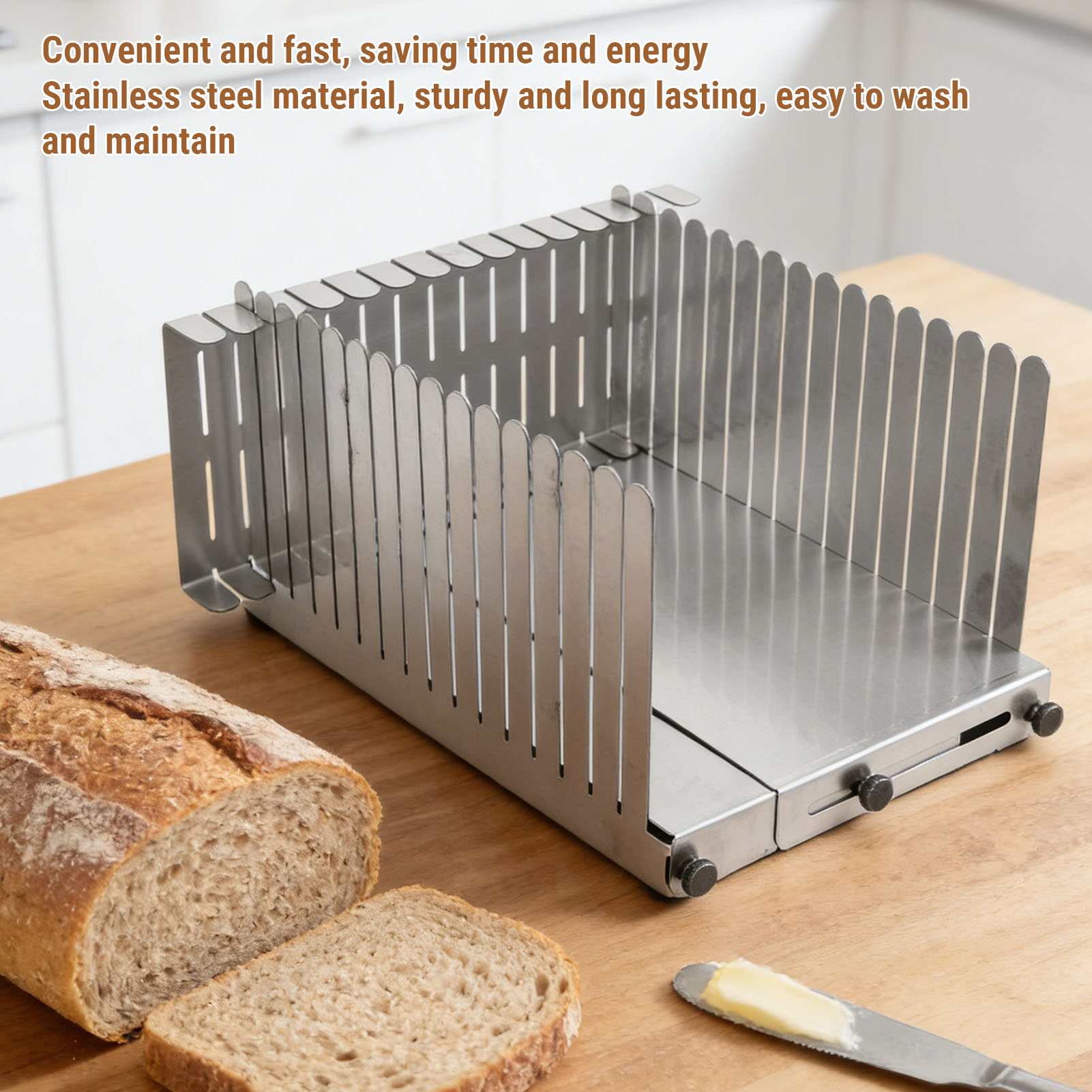 أداة تقطيع الخبز من الفولاذ ال - مراجعة Commercial Kitchen For Baking وسعره