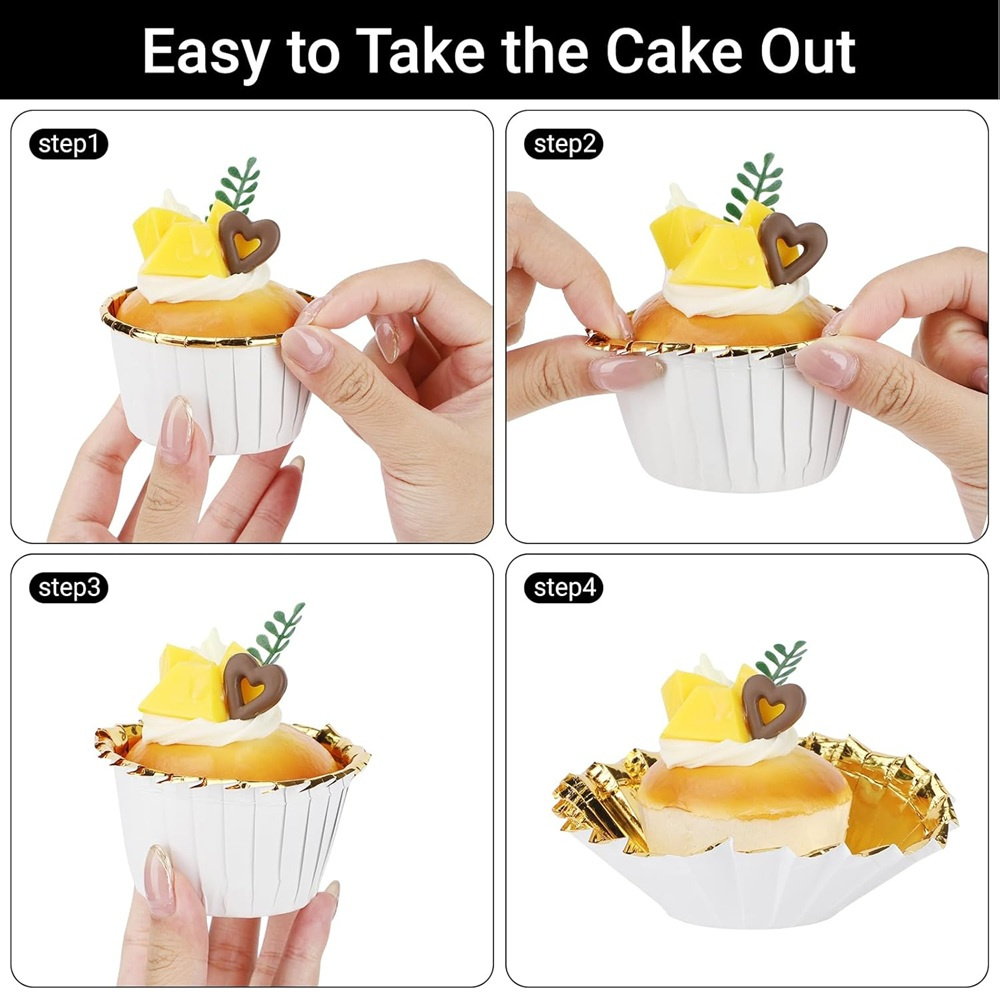 50 قطعة كأس الكعك ورقة مغلفة ك - مراجعة Kitchen Baking Products وسعره