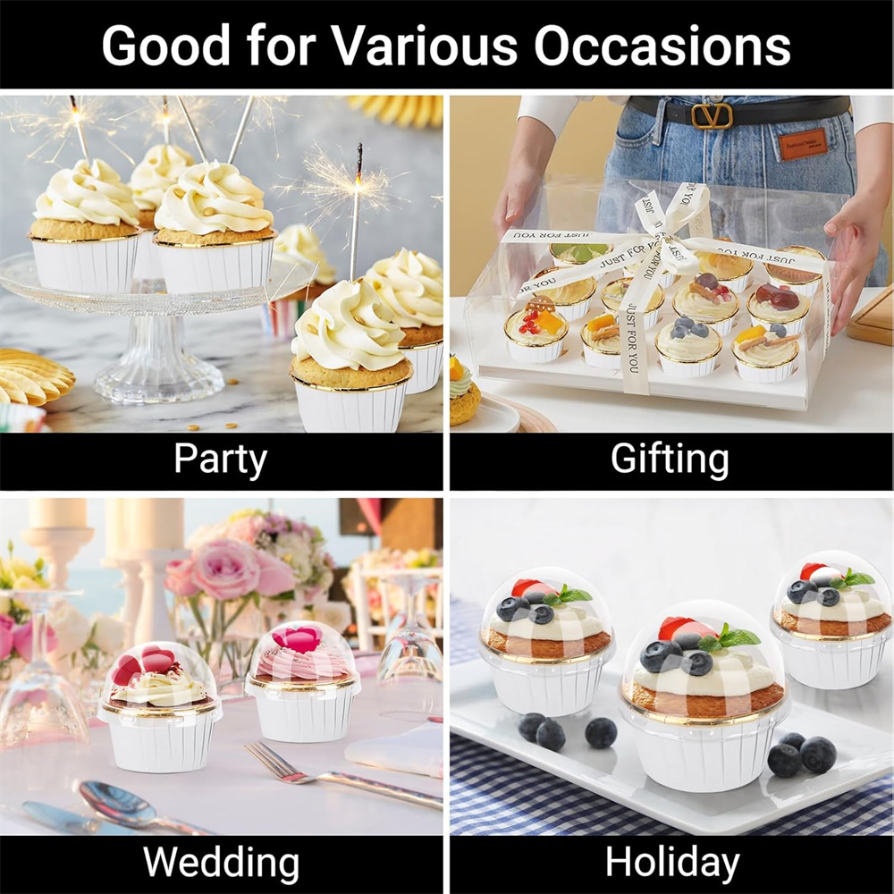 50 قطعة كأس الكعك ورقة مغلفة ك - مراجعة Kitchen Baking Products وسعره