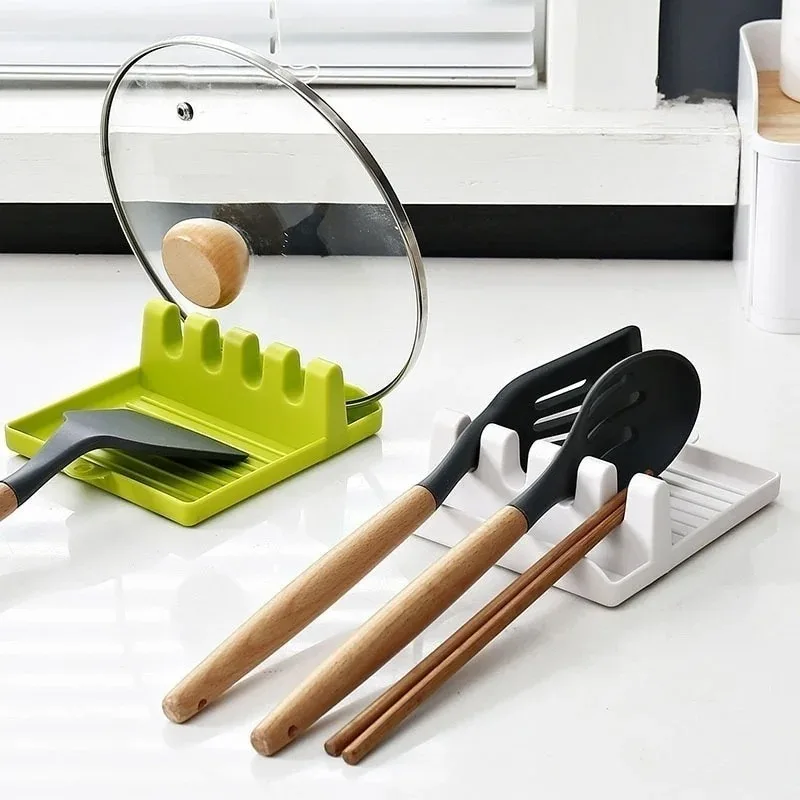 حامل غطاء المقلاة يدعم الملاعق - مراجعة Kitchen Baking Pan Organizer وسعره