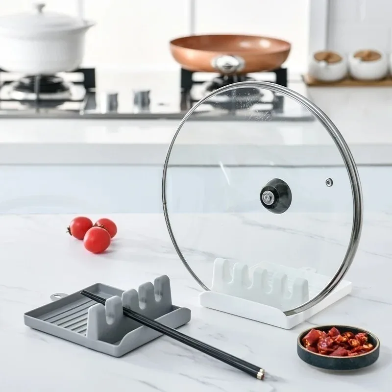 حامل غطاء المقلاة يدعم الملاعق - مراجعة Kitchen Baking Pan Organizer وسعره