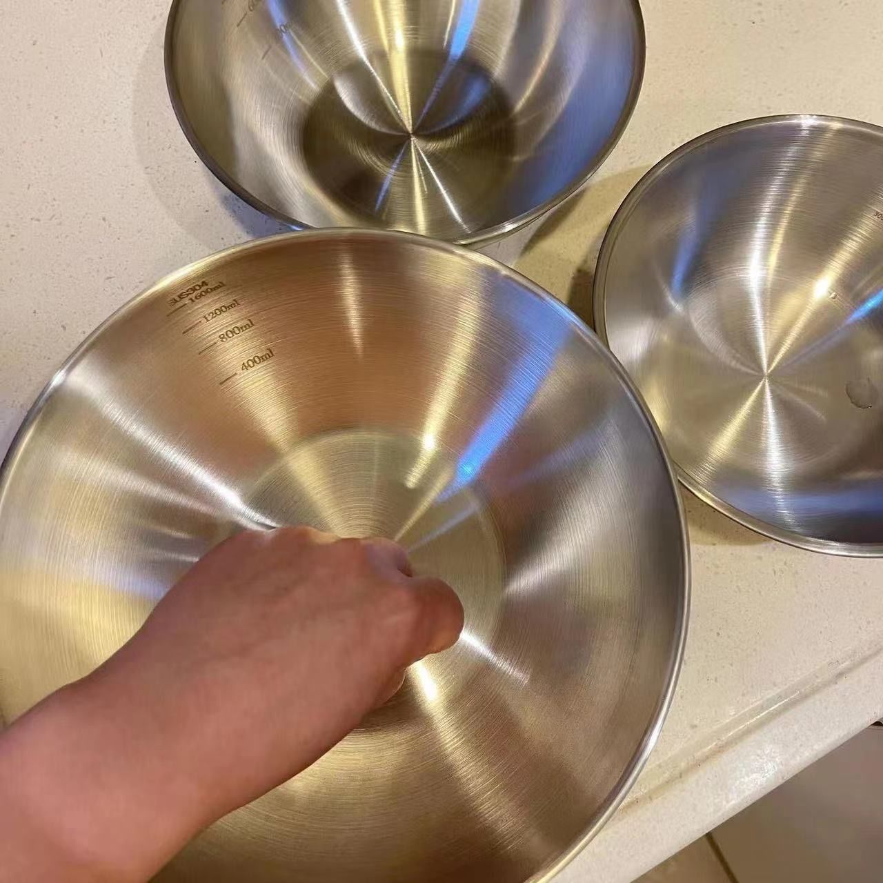 طقم أوعية ستانلس ستيل 1-3 قطع  - مراجعة Kitchen Baking Essentials وسعره