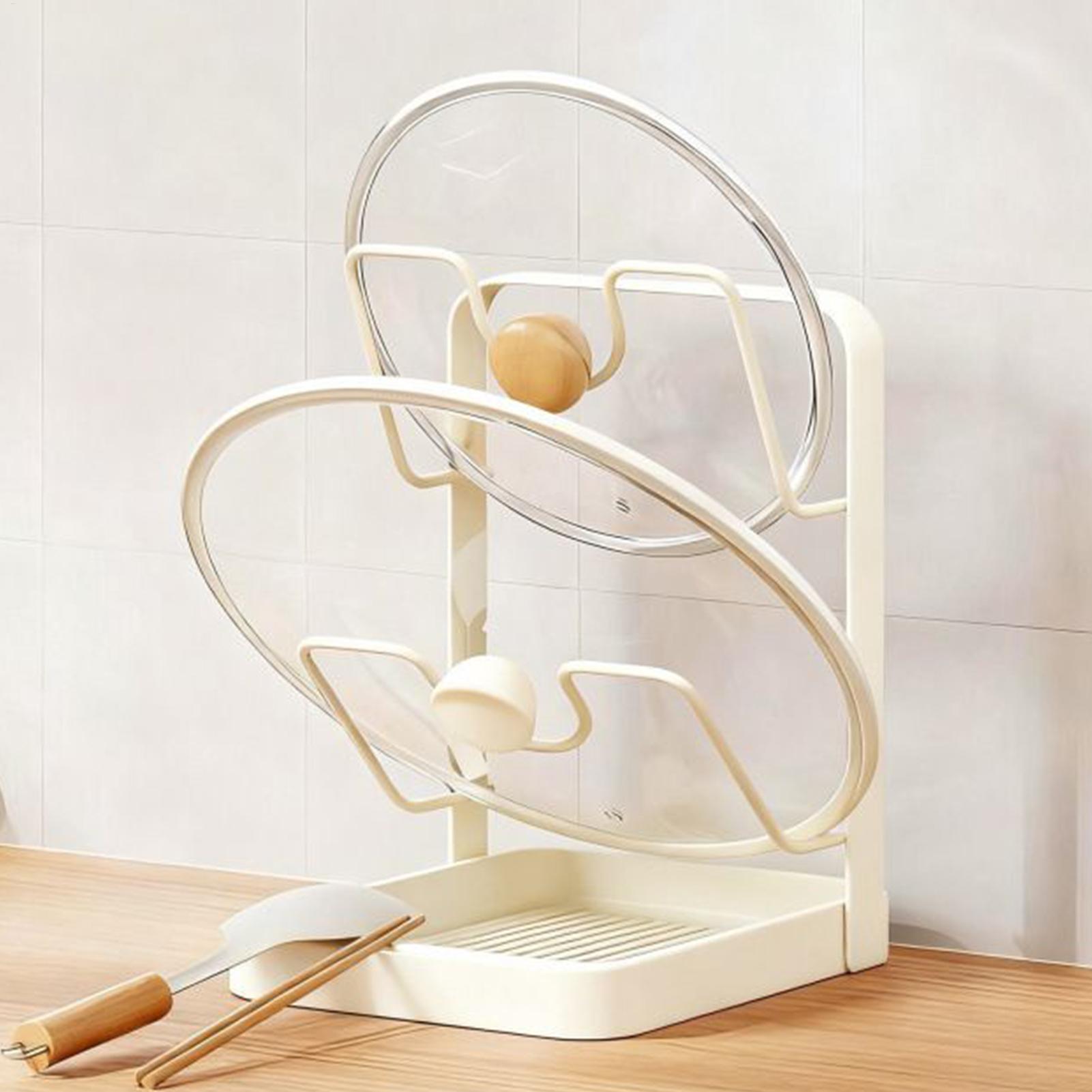غطاء وعاء منظم المضادة للانزلا - مراجعة Kitchen Baking Pan Organizer وسعره