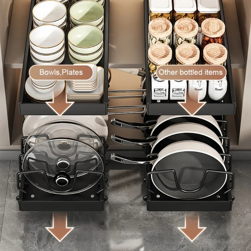 رف تخزين متعدد الوظائف قابل لل - مراجعة Kitchen Baking Pan Organizer وسعره
