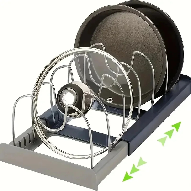 رف تخزين من الفولاذ المقاوم لل - مراجعة Kitchen Baking Pan Organizer وسعره