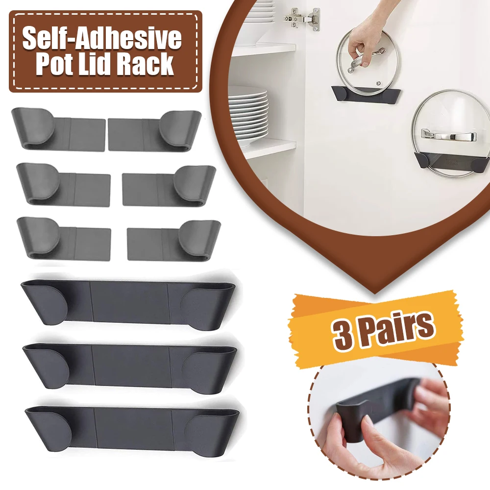 3 أزواج ذاتية اللصق غطاء وعاء  - مراجعة Kitchen Baking Pan Organizer وسعره