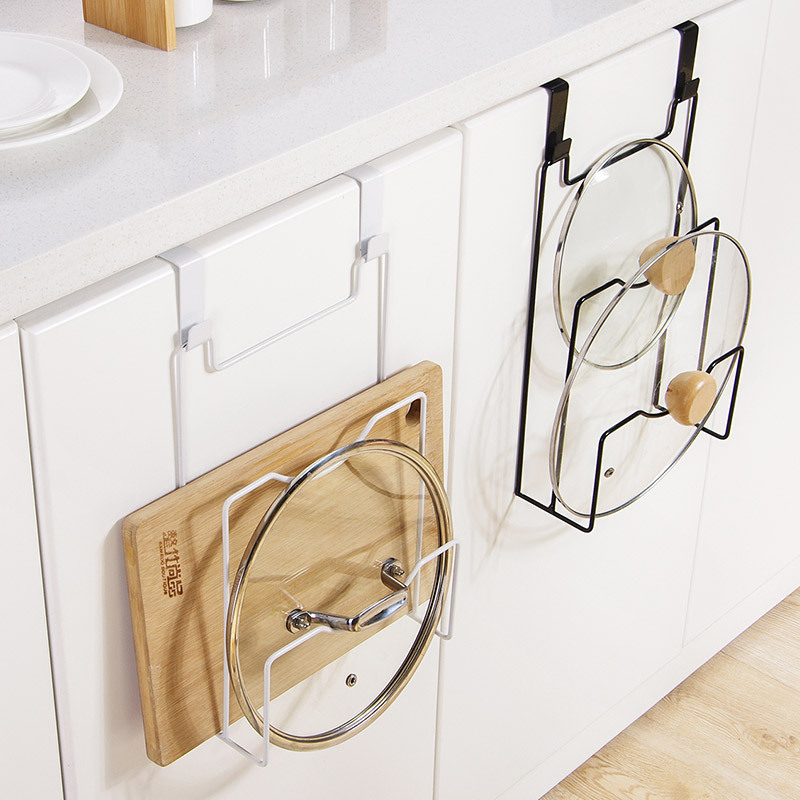رف غطاء وعاء معلق لباب الخزانة - مراجعة Kitchen Baking Pan Organizer وسعره